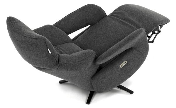 Polohovací křeslo šedé, elektrické TV-B3973 GREY2