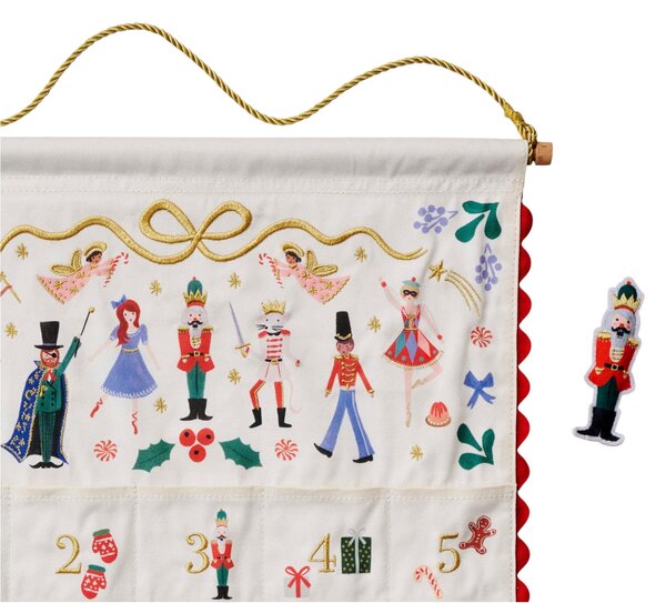 Vyšívaný adventní kalendář Nutcracker