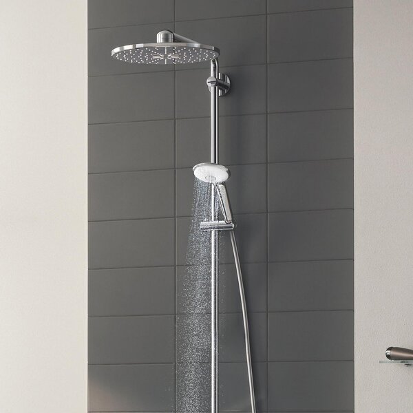 Grohe Euphoria sprchová sada na stěnu s termostatem s dešťovou sprchou StarLight Chrome 26507000
