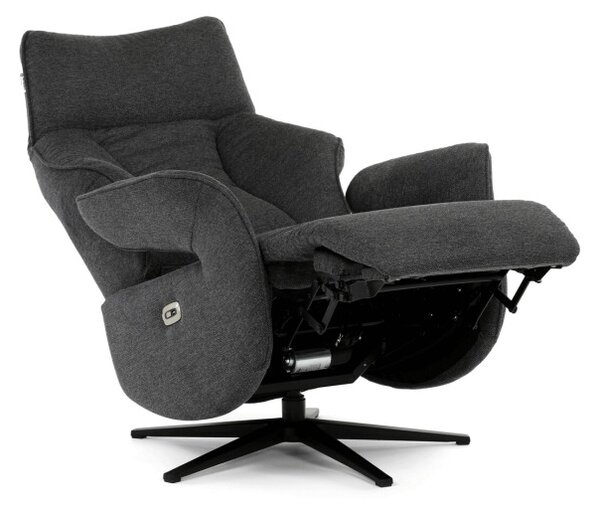 Polohovací křeslo šedé, elektrické TV-B3973 GREY2