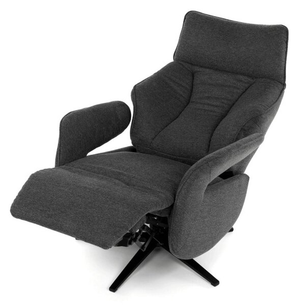 Polohovací křeslo šedé, elektrické TV-B3973 GREY2