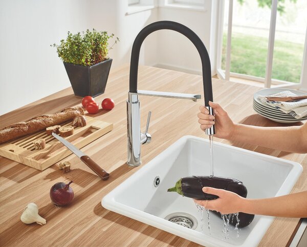 Grohe Concetto kuchyňská baterie stojící StarLight Chrome 31491000