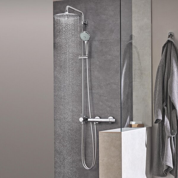 Grohe Euphoria sprchová sada na stěnu s dešťovou sprchou StarLight Chrome 27421002