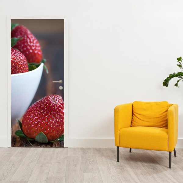 Fototapeta na dveře - Jahody (95x205cm)