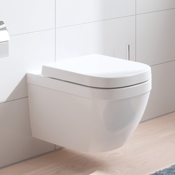 Grohe Euro Ceramic wc mísa se sedátkem s pomalým sklápěním závěsná bez splachovacího kruhu s vírovým splachováním bílá 39693000