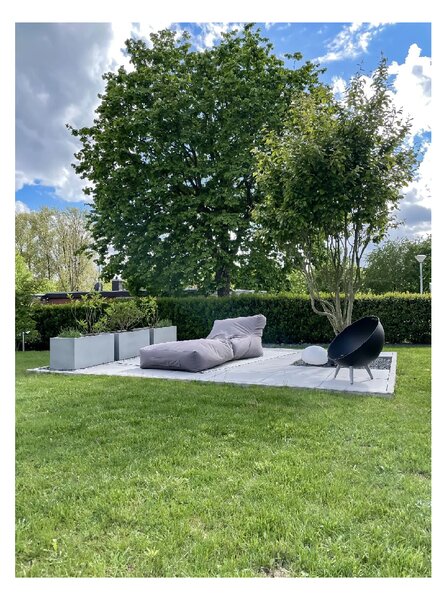 Truhlík MAXI, sklolaminát, šířka 80 cm, beton design
