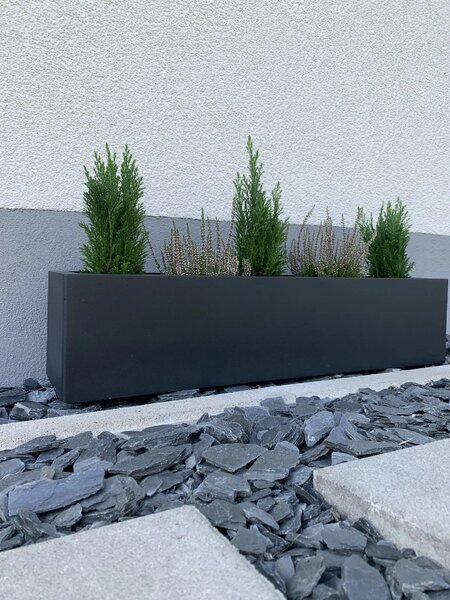 Truhlík FLOBO, sklolaminát, šířka 80 cm, antracit
