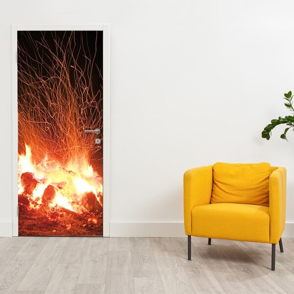 Fototapeta na dveře - Oheň (95x205cm)