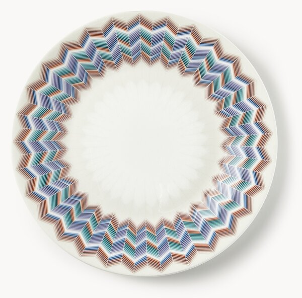 Sada snídaňových talířů z kostního porcelánu Fine Bone China Jarris, 6 dílů