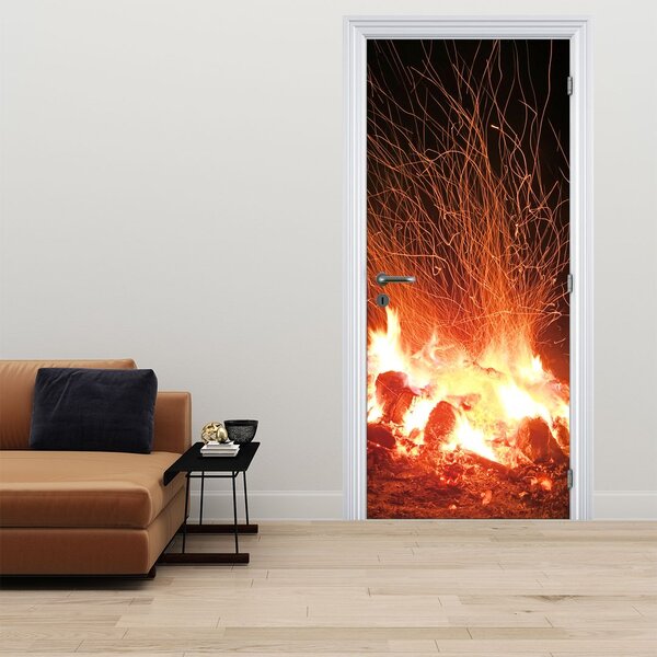 Fototapeta na dveře - Oheň (95x205cm)