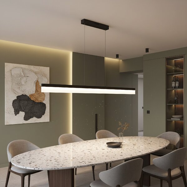 Toolight Závěsné stropní LED osvětlení APP1692-CP 120 cm černé