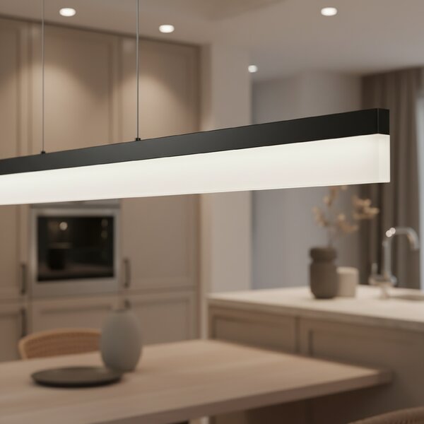 Toolight Závěsné stropní LED osvětlení APP1692-CP 120 cm černé