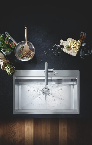 Grohe Essence kuchyňská baterie stojící ušlechtilá ocel 30270DC0