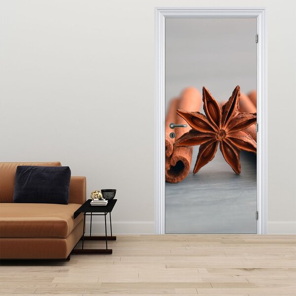 Fototapeta na dveře - Skořice (95x205cm)