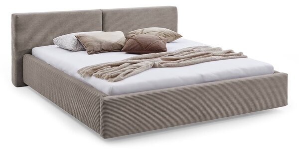 Dvoulůžková postel bucca 180 x 200 cm manšestr taupe