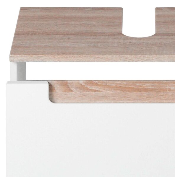 SKŘÍŇKA POD UMYVADLO, bílá, Sonoma dub, bílá, 60/40/35 cm Held - Koupelnové série, Online Only