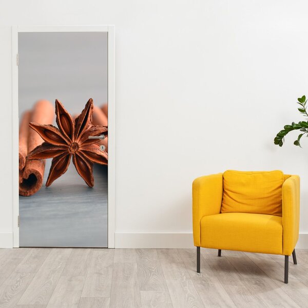 Fototapeta na dveře - Skořice (95x205cm)