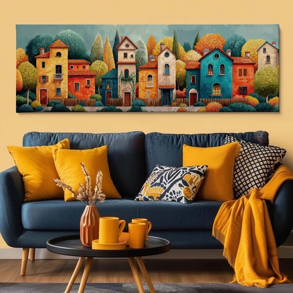 Obraz na plátně - V lesích kolem Las Pueblo FeelHappy.cz Velikost obrazu (šířka x výška): 60 x 20 cm