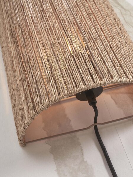 Nástěnná lampa gazuto 32 cm přírodní
