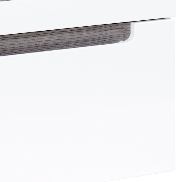 SKŘÍŇKA S UMYVADLEM, bílá, barvy stříbrného dubu, bílá, 80/54/47 cm Held - Koupelnové série, Online Only