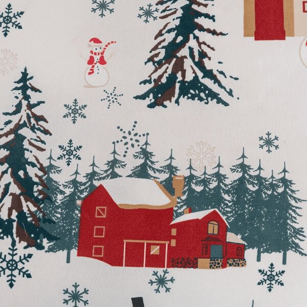 Povlečení z mikrovlákna SNOWY HOUSES bílé Rozměr povlečení: 70 x 90 cm | 140 x 200 cm