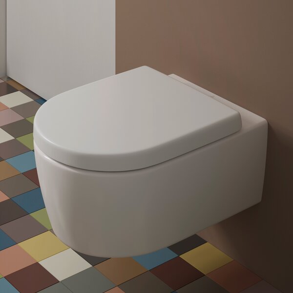 Villeroy & Boch Avento combi-pack sada s prkénkem závěsná bez splachovacího kruhu bílá 5656HRR1