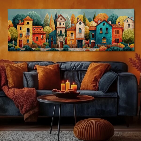 Obraz na plátně - V lesích kolem Las Pueblo FeelHappy.cz Velikost obrazu (šířka x výška): 60 x 20 cm