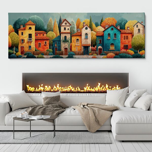 Obraz na plátně - V lesích kolem Las Pueblo FeelHappy.cz Velikost obrazu (šířka x výška): 60 x 20 cm