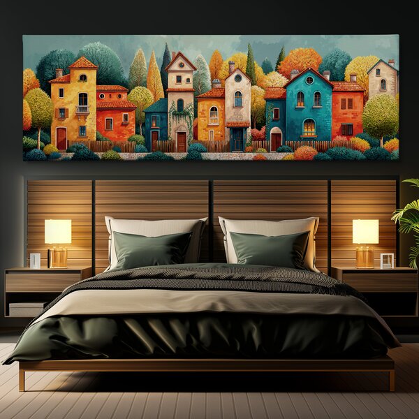 Obraz na plátně - V lesích kolem Las Pueblo FeelHappy.cz Velikost obrazu (šířka x výška): 60 x 20 cm