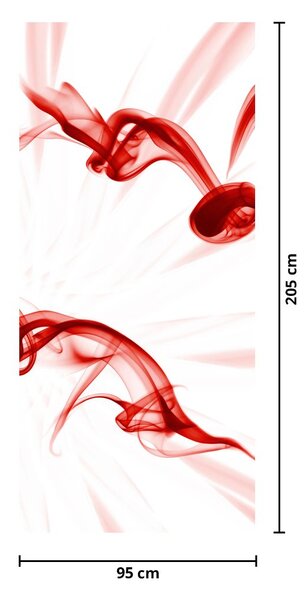 Fototapeta na dveře - Srdce z kouře (95x205cm)