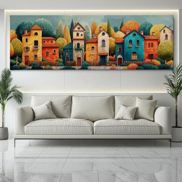 Obraz na plátně - V lesích kolem Las Pueblo FeelHappy.cz Velikost obrazu (šířka x výška): 60 x 20 cm