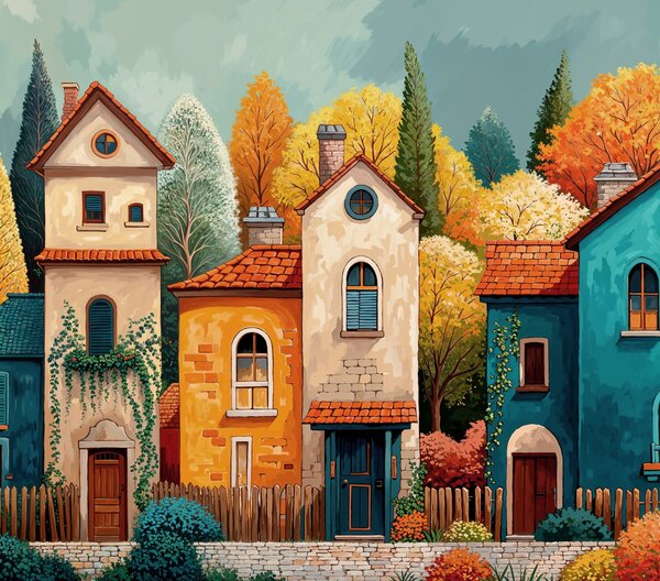 Obraz na plátně - V lesích kolem Las Pueblo FeelHappy.cz Velikost obrazu (šířka x výška): 60 x 20 cm