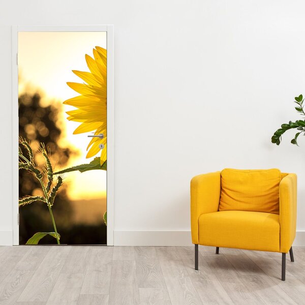 Fototapeta na dveře - Slunečnice (95x205cm)