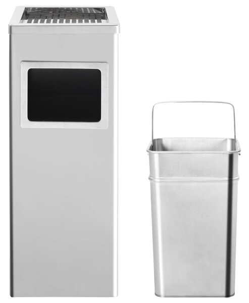 Hotelový odpadkový koš s popelníkem 36 l nerezová ocel