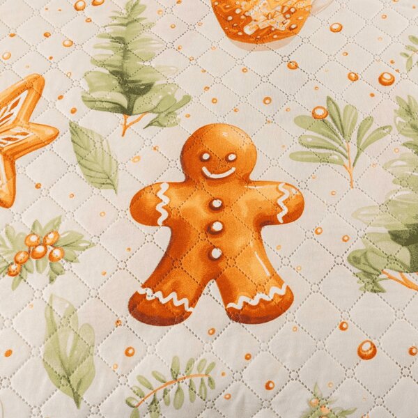Přehoz na postel WINTER GINGERMAN, bílý Rozměr: 170 x 210 cm