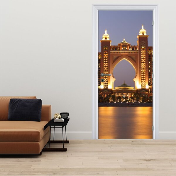Fototapeta na dveře - Stavba v Dubaji (95x205cm)
