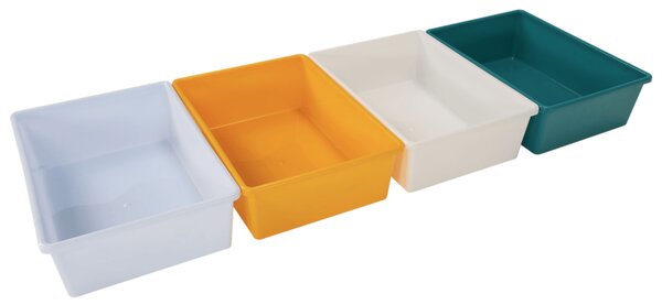 KONDELA Organizér / regál na hračky, bílá / vícebarevná, MADY