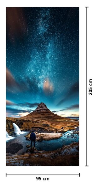 Fototapeta na dveře - Modrá mléčná dráha (95x205cm)