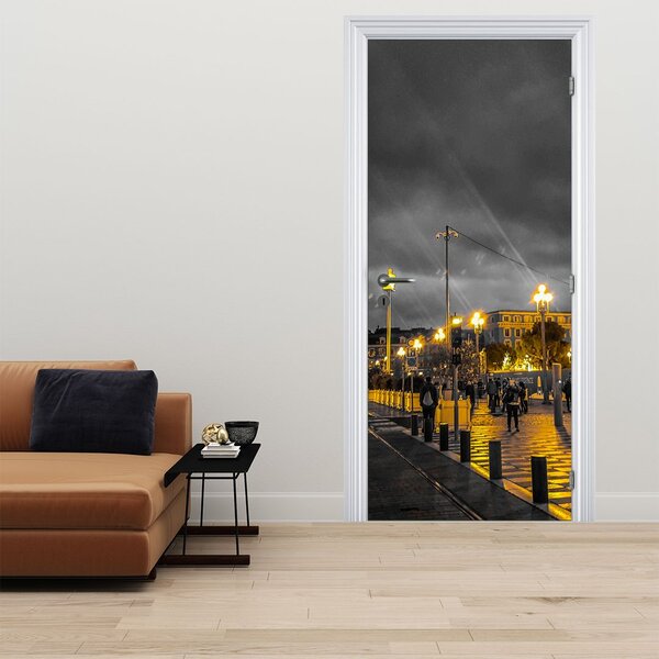 Fototapeta na dveře - Ruské kolo v šeru (95x205cm)