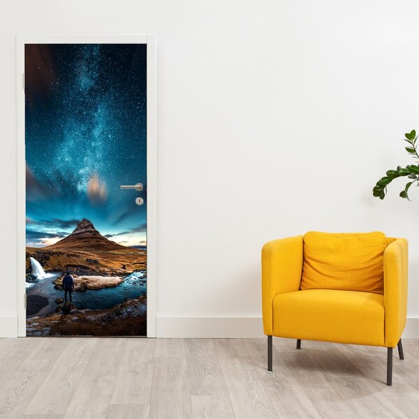 Fototapeta na dveře - Modrá mléčná dráha (95x205cm)