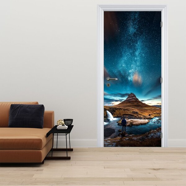 Fototapeta na dveře - Modrá mléčná dráha (95x205cm)