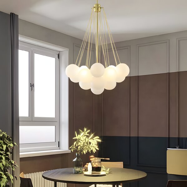 Toolight Závěsné osvětlení Modern D18 APP1688-12CP zlaté