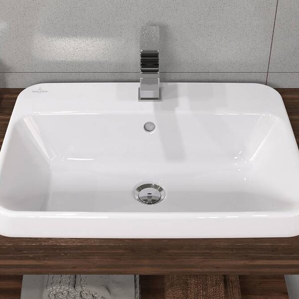 Villeroy & Boch Architectura umyvadlo 60x45 cm obdélníkový zápustný bílá lesk 5A6760R1