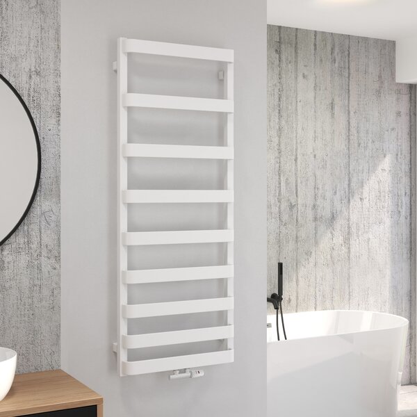 Oltens Varme koupelnový radiátor žebříkový 129.5x50 cm bílá 55002000