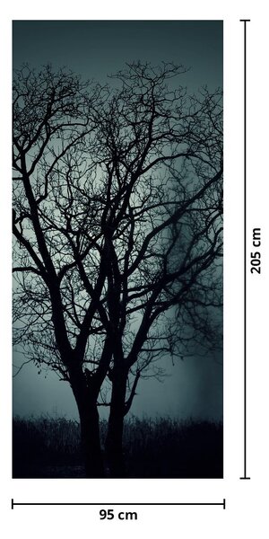 Fototapeta na dveře - Strom v zatmění (95x205cm)