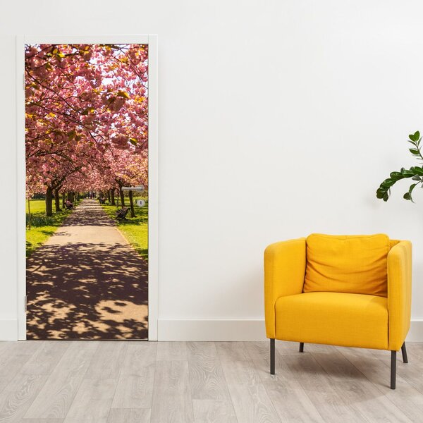 Fototapeta na dveře - Sad třešní (95x205cm)