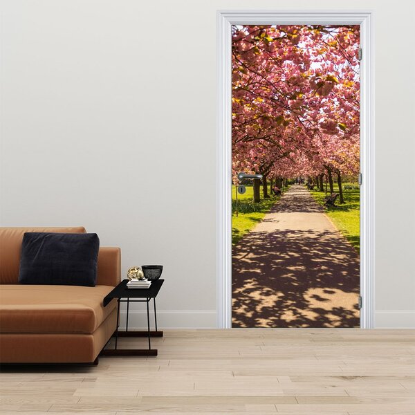 Fototapeta na dveře - Sad třešní (95x205cm)