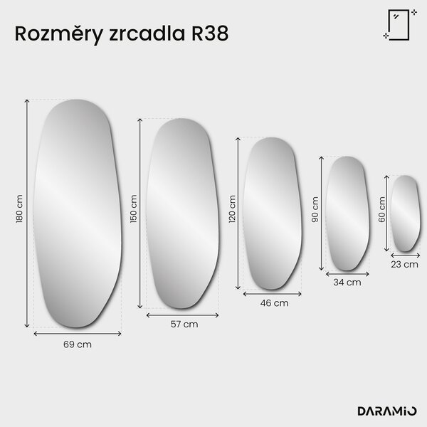 Antické zrcadlo Pure R38