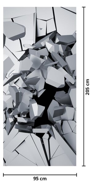 Fototapeta na dveře - Abstrakce 3D (95x205cm)