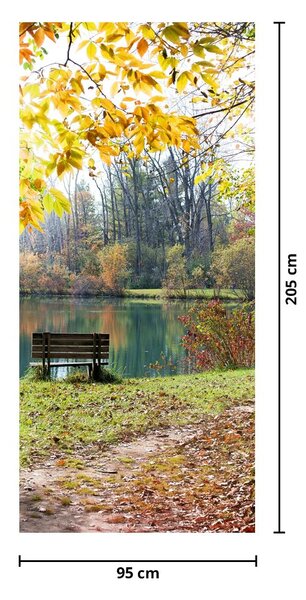Fototapeta na dveře - Rybník (95x205cm)